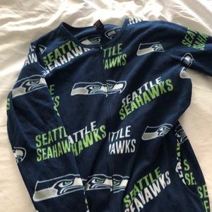 Seahawks footie pajamas